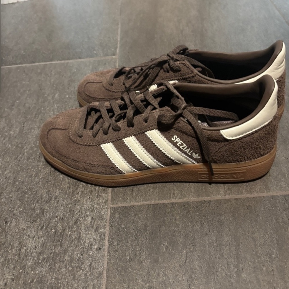 Adidas Spezial Brown and White Sneakers